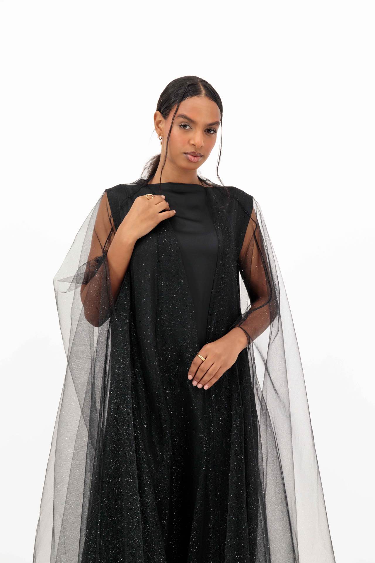 Tule evening abaya
