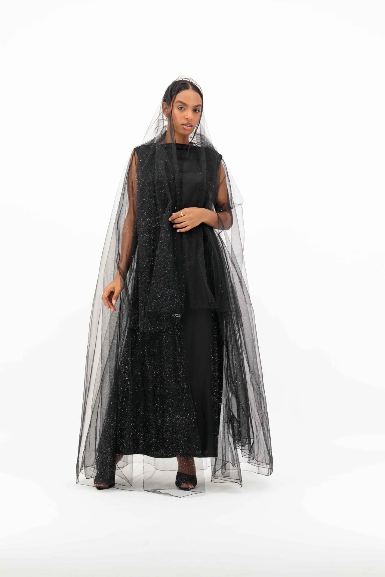 Tule evening abaya