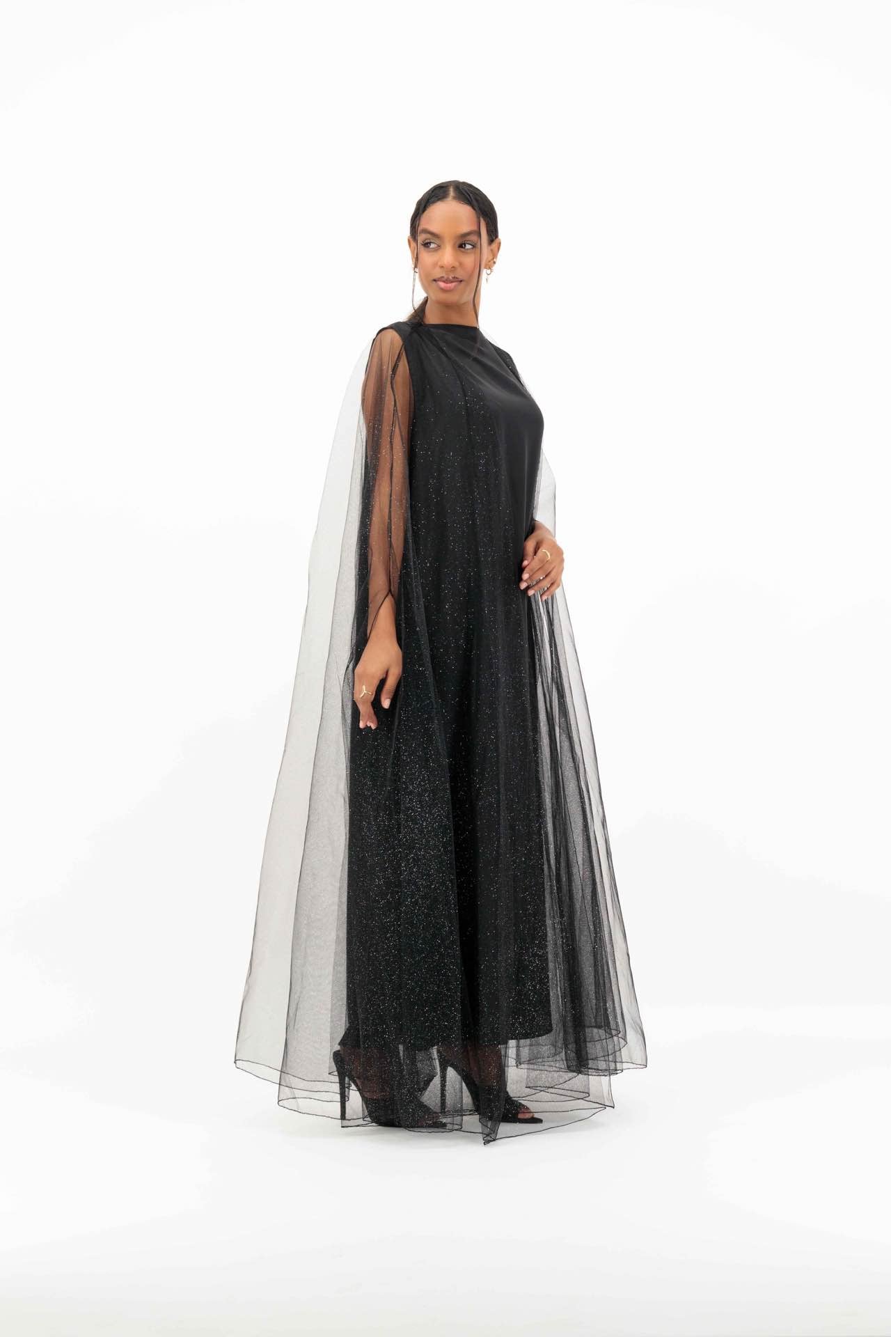 Tule evening abaya